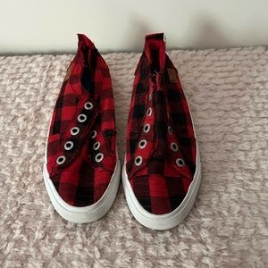 Blowfish buffalo plaid sneakers